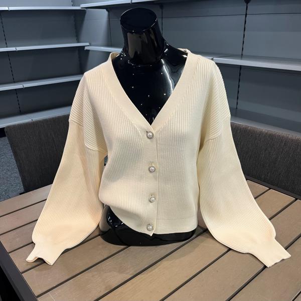 Damen Strickjacke von Guess, creme